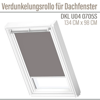 OUTLET VELUX DKL U04 0705S Rollo 134x98 Verdunkelungsrollo