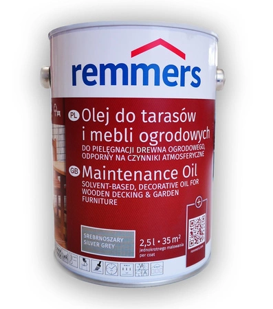 Remmers Pflege Öl 0,75 L Holzöl Terrassenöl Gartenmöbelöl - Silbergrau
