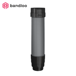 BANDLOO Lüftungsset DN150 – Ruroflex KLIK + Kondensatabscheider 150 mm Graphit