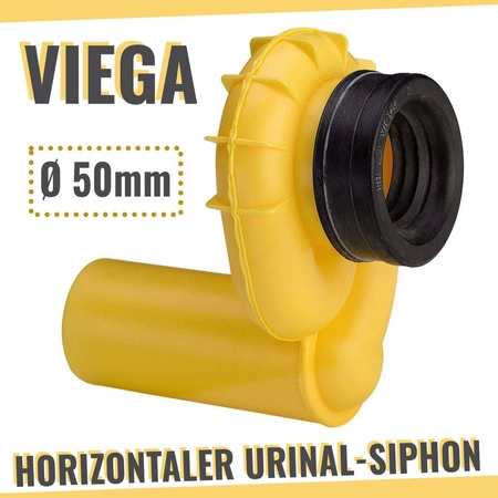 VIEGA Horizontaler Urinal Siphon FI50 Plastik Urinalabsaugesiphon Absaugsiphon