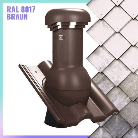 Dunstrohr TILE Pro DN 150 mit KONDENSAT ABFÜHRUNG Braas Frankfurter Dachziegel