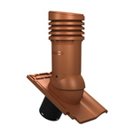 Dunstrohr TILE Evo DN 150 mit Braas Frankfurter Dachziegel