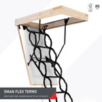 OMAN FLEX TERMO Bodentreppe mit einer Dichtung Scherenleiter robust 120 x 60
