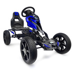 Großer Gokart mit Pedalen Schaumreifen - blau