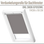OUTLET VELUX DKL SK06 0705SWL Grau Verdunkelungsrollo für Dachfenster 114x118cm