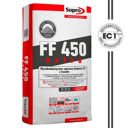 SOPRO FF 450 FLIESENFEST EXTRA C2 TE S1 Fliesen Fliesenkleber Flexkleber 20 KG