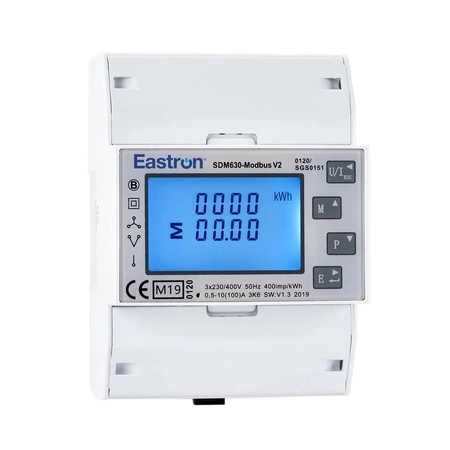 EASTRON SDM630 v2 Dreiphasiger Multifunktionaler Stromzähler 100A