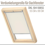 VELUX DKL 104 1085S Hellbeige Verdunkelungsrollo für Dachfenster 55x98 cm