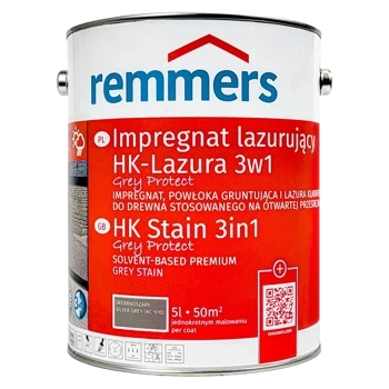 Remmers HK-Lasur Grey-Protect Holzlasur Holzschutz - Silbergrau  5 L