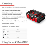 Kistenberg Modularer X-Log KXB604020F robuster Werkzeugkasten 546 x 380 x 194 mm