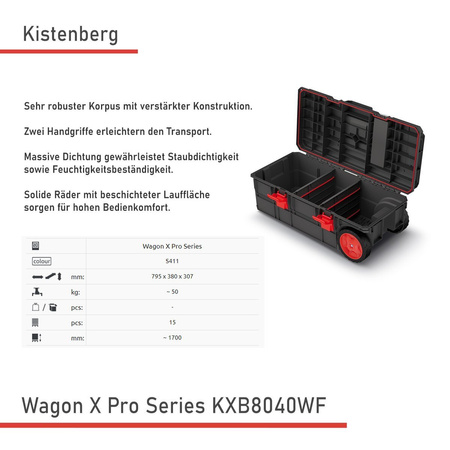 Kistenberg Wagon X Pro Series Robuster Werkzeugkasten Werkstatt Werkzeugkoffer
