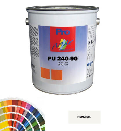 MIPA PU 240-90 2K Acryllack RAL9010 Reinweiß Lack Fassaden Maschinen glanzend