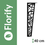 Florify 4 Beinen für Tisch, Beistelltisch, Schrank, Möbelfüße mit Monstera Deliciosa Pflanzenmuster Mittel 40 cm Höhe 