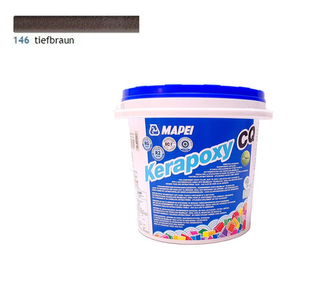 MAPEI Kerapoxy CQ  Epoxidharz Fugenmörtel Fliesen 3 KG Nr 146 Tiefbraun