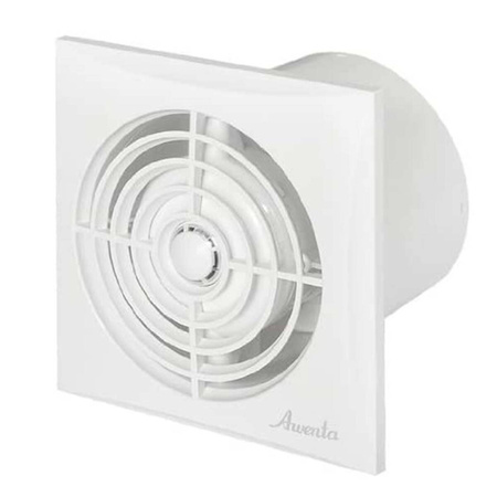 Lüfter SILENCE WZ100 AWENTA  Ø100 ABS WEISS Abluftventilator Leise Ventilator