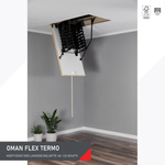 OMAN FLEX TERMO Bodentreppe mit einer Dichtung Scherenleiter robust 120 x 60
