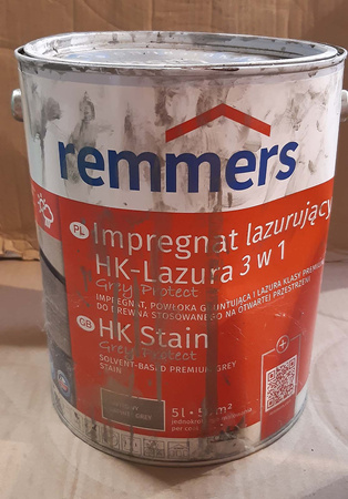 Outlet Remmers HK-Lasur Grey-Protect 5 L Holzlasur Holzschutz - Graphitgrau
