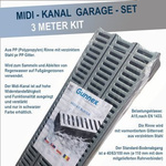 GUNNEX Midi-Kanal Garage-Set 3 m Kit DAKOTA