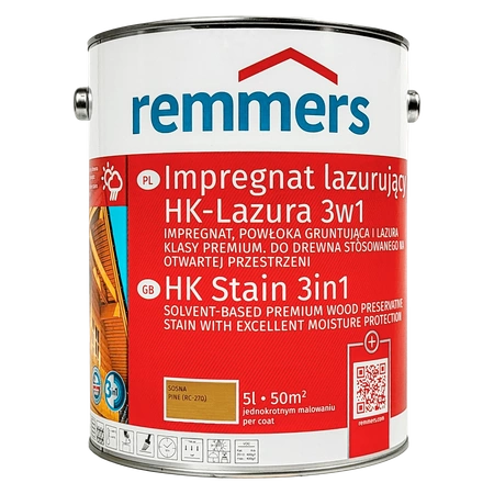 Remmers HK Lasur 5 L Kiefer – 3in1 Holzschutzmittel