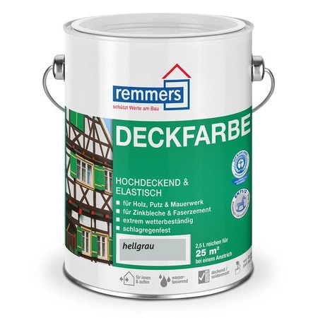 Remmers Aidol Deckfarbe 2,5 L Wetterschutzfarbe - Hellgrau