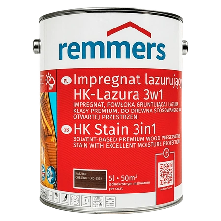 Remmers HK Lasur 5 L Kastanie – 3in1 Holzschutzmittel