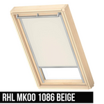 OUTLET VELUX RHL MK001086 78x160 Sichtschutzrollo Haltekrallen Dachfenster Beige