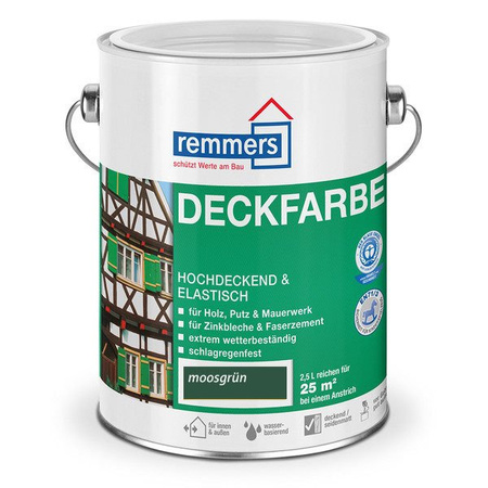 Remmers Aidol Deckfarbe 2,5 L Wetterschutzfarbe - Moosgrün
