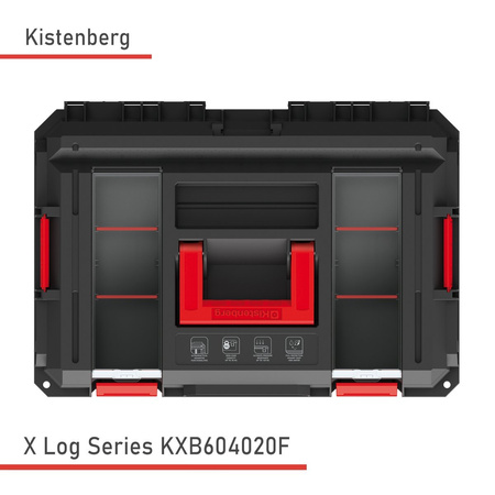 Kistenberg Modularer X-Log KXB604020F robuster Werkzeugkasten 546 x 380 x 194 mm