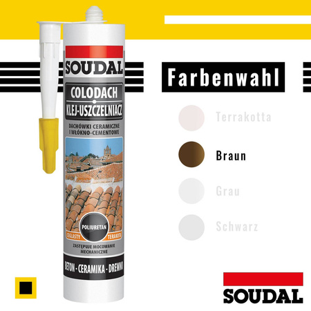 OUTLET Soudal COLODACH Braun 280ml Dichtungsmittel Keramikfliesen Betonfliesen