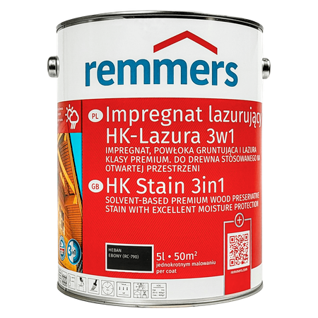 Remmers HK Lasur 5 L Ebenholz – 3in1 Holzschutzmittel