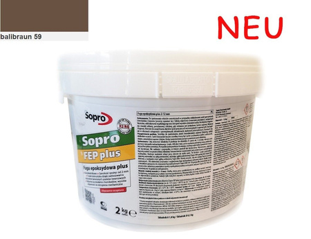 SOPRO FUGENEPOXI PLUS FEP Epoxi Epoxidharz Fugenmörtel 2 KG Balibraun