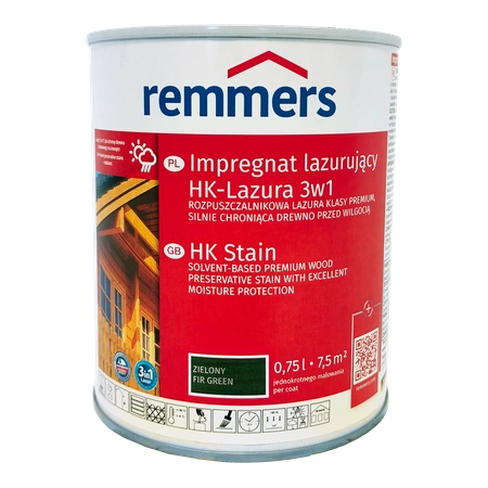 Remmers Aidol HK Lasur 0,75 L Holzlasur Holzschutz - Tannengrün