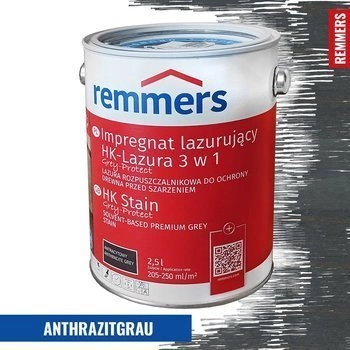 Remmers HK-Lasur Grey-Protect 2,5 L - Anthrazitgrau