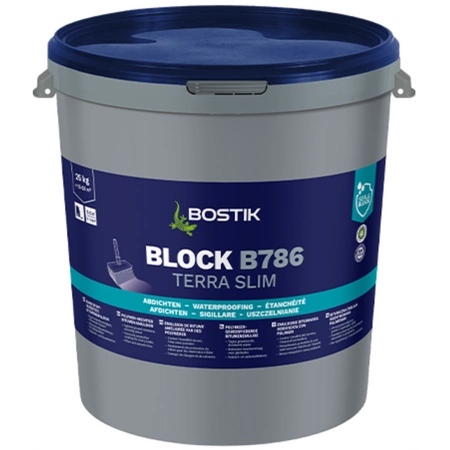 Bostik BLOCK B786 TERRA SLIM Abdichtung bitumen dichtmasse Keller Wand 25 KG