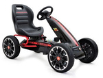 Große Gokart Abarth Lizenz 3-9 Jahre Schwarz und Rot