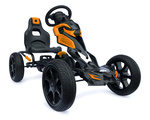 Großer Gokart mit Pedalen Schaumreifen - orange