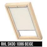 VELUX RHL SK00 1086 114x160 m Sichtschutzrollo Haltekrallen Dachfenster Beige