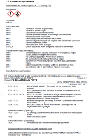 PCI Collastic 3kg Reaktionsharz-Fliesenkleber Stahl Polyester Naturstein