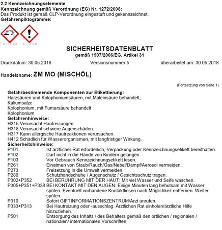 Remmers Mischöl 210 kg Mörtelvergütung Luftporenbildner und Schwindreduzierer
