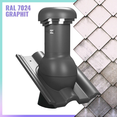 Dunstrohr TILE Plus DN 125 mit KONDENSAT ABFÜHRUNG Braas Frankfurter Dachziegel