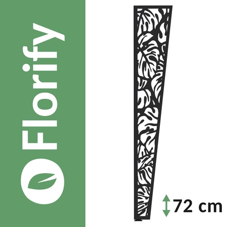 Florify Beine für Kommode, Schrank, kleinen Tisch, Möbelfüße mit Monstera Deliciosa Pflanzenmuster 72 cm - Serie von Mihimo Design 