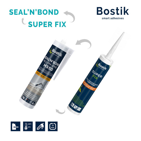 BOX 20x BOSTIK Superfix Weiß 290 ml Spritze GRATIS Injektion Klebstoff