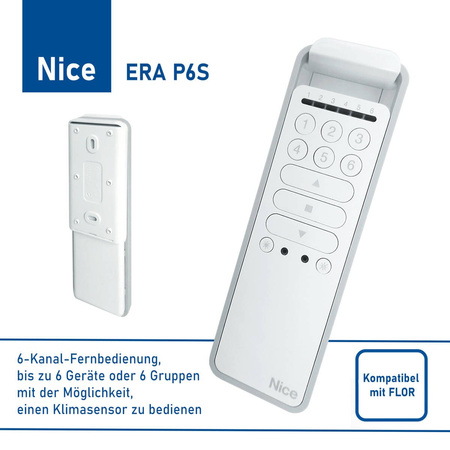 NICE ERA P6S Sechs-Kanal-Fernbedienung unterstützt Klimasensor - FLOR